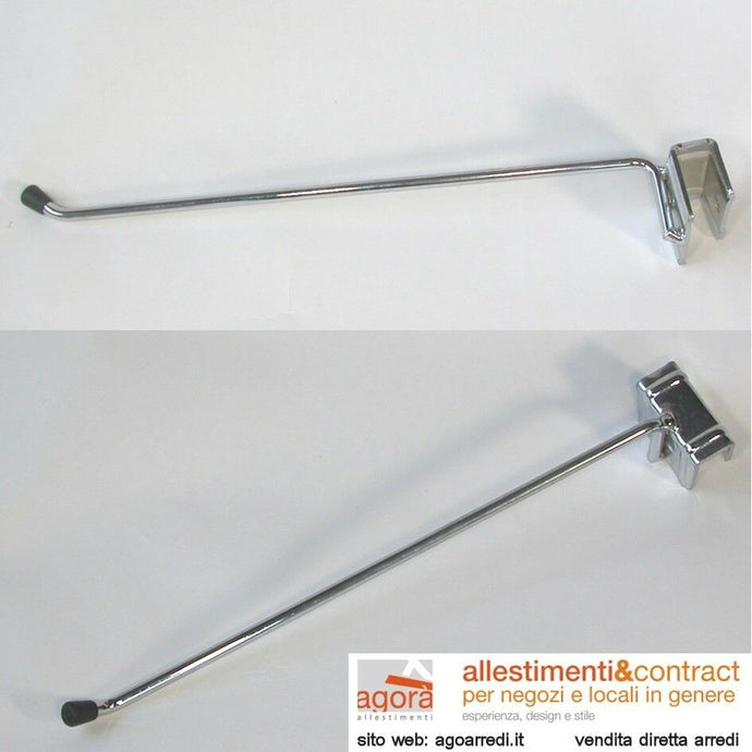 GANCIO CROMATO PORTABLISTER X ESPOSIZIONE NEGOZIO, PORTABLISTER , PORTAABITI