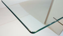 Load image into Gallery viewer, GLASS SHELF CRYSTAL SHELF CM.24X116 THICKNESS 8MM ANG.RAG AND BEVELLED TRANSPARENT
