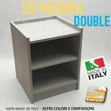 Load image into Gallery viewer, Comodino Tavolino Panchetta DOUBLE Servetto Pianetto Table Costruito Su misura Rovere
