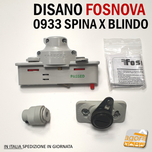 SPINA X BLINDO FOSNOVA 253.10 X BINARIO DISANO OMNITRACK ADATTATORE 0933 MECC+ELETT