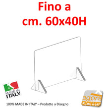 Load image into Gallery viewer, COVID19 CUSTOM MADE-TO-MEASURE Parafiato Dividing Barrier Anti-contact divider in Satin Plexiglass.
