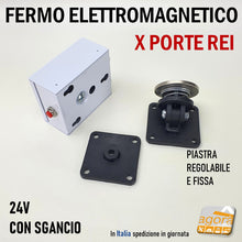 Carica l&#39;immagine nel visualizzatore di Gallery, ELECTROMAGNETIC LOCK FOR REI FIRE RESISTANT DOORS WITH RELEASE BUTTON CDVI VIR
