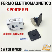 Carica l&#39;immagine nel visualizzatore di Gallery, ELECTROMAGNETIC LOCK FOR REI FIRE RESISTANT DOORS WITH RELEASE BUTTON CDVI VIR-A
