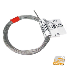 Carica l'immagine nel visualizzatore di Gallery, 2pz CAVO FUNE ACCIAIO INTRECCIATO ZINCATO DIAM.1,2MM L200CM CORDA-FILO ACCIAIO
