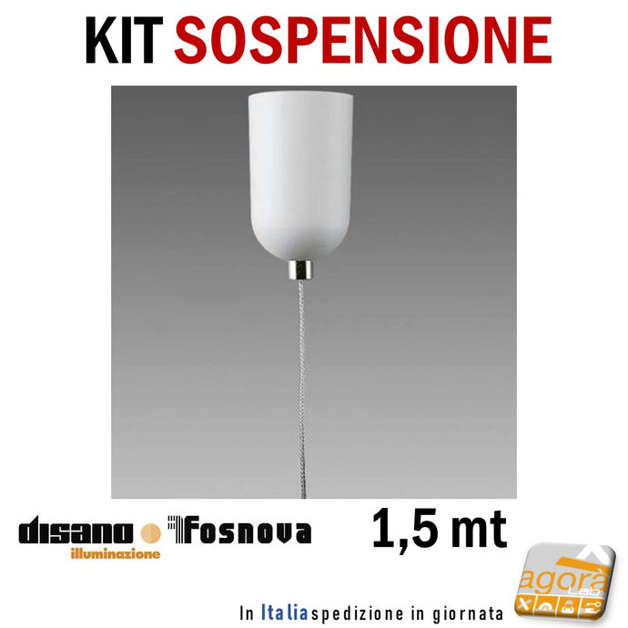 KIT CAVO SOSPENSIONE FOSNOVA Attacco a Sospensione Singola 150cm art.2200318600 - 3186S