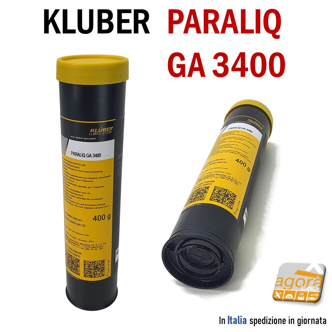 GRASSO LUBRIFICANTE KLUBER PARALIQ GA3400 art.0960190591 CARTUCCIA 400GR