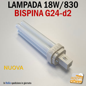 Lampada 18W G24d-2 INC - 830 2B 1200 Lumen MAZDA - PHILIPS per lampade PL negozio 2 Poli 3139180166705
