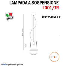 Load image into Gallery viewer, Lampada Pedrali a sospensione regolabile lampadario design moderno
