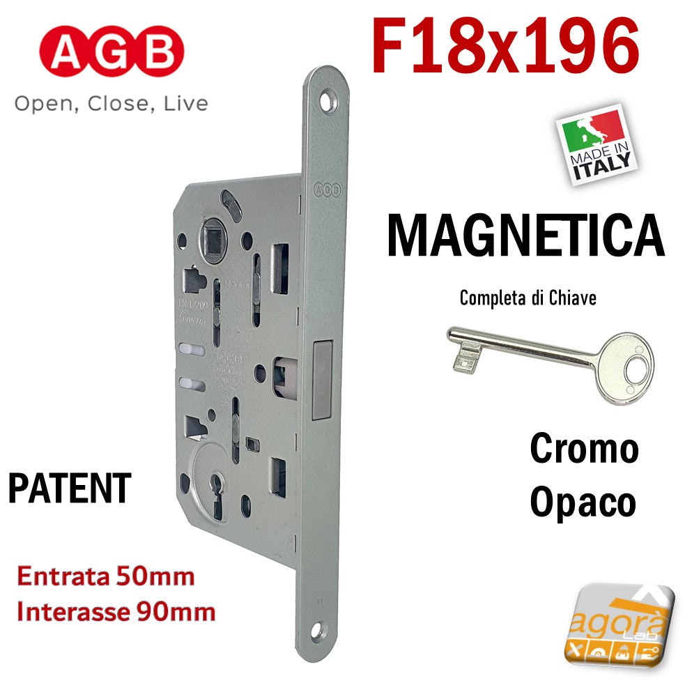 Chiave Per Serrature AGB Patent N.1 | Cromo Opaco | Apre Tutte Le Serrature AGB N.1 - Foto 5