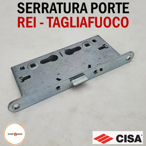 SERRATURA PORTA REI TAGLIAFUOCO YALE FRONTALE 24x235mm E65 I72 CISA SCROCCO CISA originale