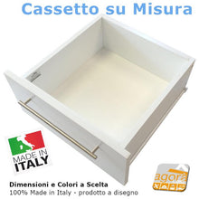 Load image into Gallery viewer, CASSETTO AGGIUNTIVO ARMADIO SU MISURA X MOBILE  BOX DIMENSIONI E COLORE A SCELTA IN KIT

