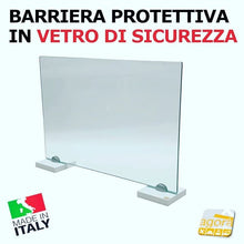 Load image into Gallery viewer, Covid19 Parafiato Protective Divider Barrier 58.5x41 cm Anti-contact divider in Tempered GLASS.
